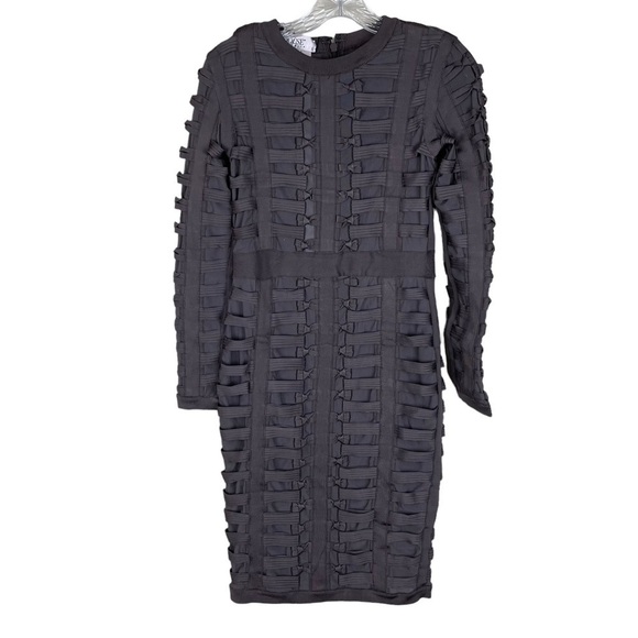 House of CB Charcoal Lola Bandage Dress - Picture 10 of 14